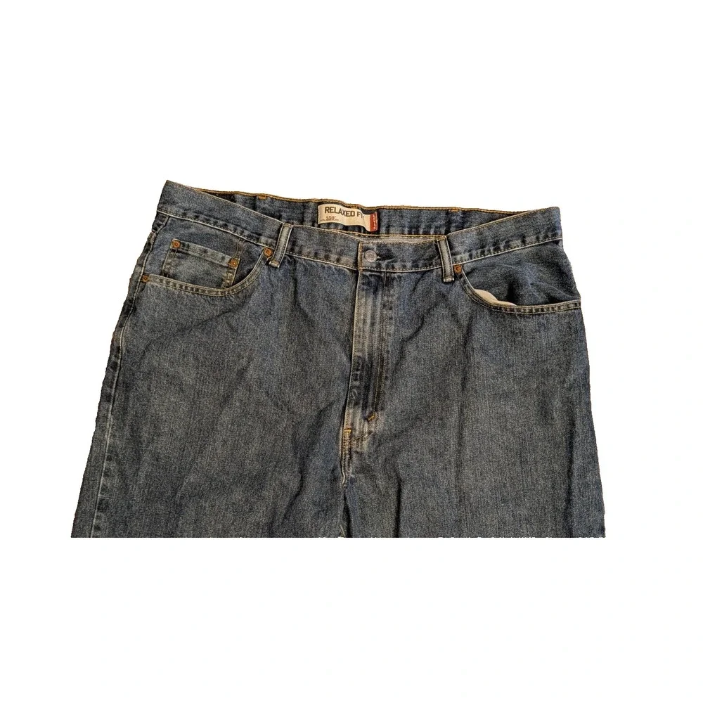 Levi's 550 Relaxed Fit Denim Dark Blue Jeans Pants Men's 42